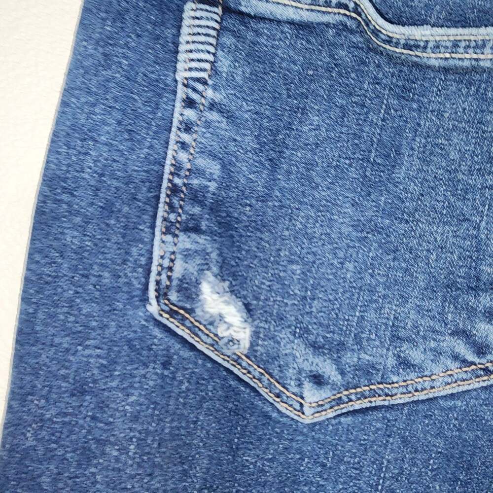 PAIGE Brigitte High Rise Slim Boyfriend Distressed Denim Jeans Size 30 - Picture 10 of 12